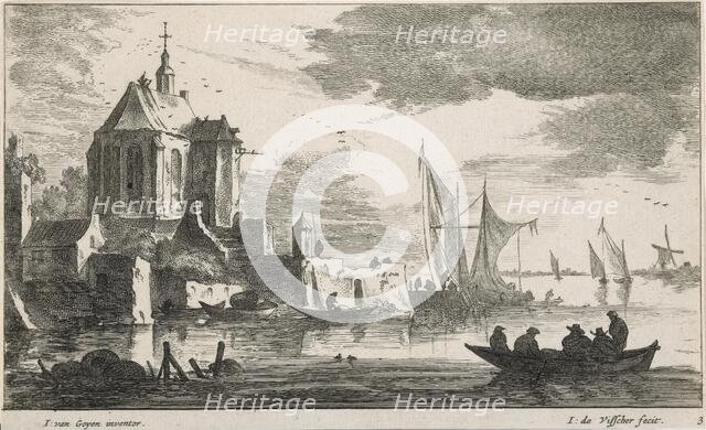 River landscapes. Plate 3. Untitled, 1650-1660. Creator: Jan de Visscher.