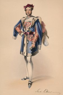 Frederick Child-Villiers in costume for Queen Victoria's Bal Costumé, May 12 1842, (1843).  Creator: John Richard Coke Smyth.