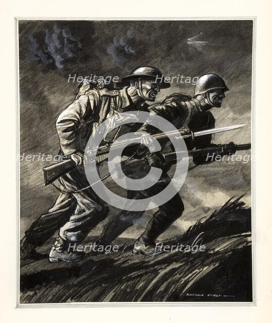 Unity of Strength - WWII poster, between 1939 and 1946. Creators: Rowland Hilder, Central Office of Information.