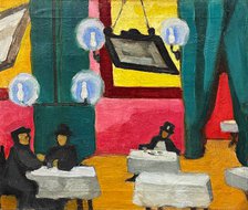 Restaurant, 1911. Creator: Rozanova, Olga Vladimirovna (1886-1918).