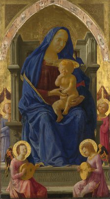Virgin and child. From the Altarpiece for the Santa Maria del Carmine in Pisa, 1426.