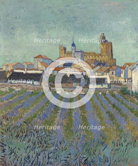 View of Saintes-Maries-de-la-Mer, 1888. Creator: Gogh, Vincent, van (1853-1890).