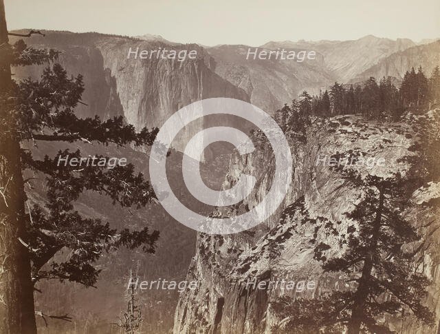 First View of the Yosemite Valley from the Mariposa Trail, 1865/66. Creator: Carleton Emmons Watkins.