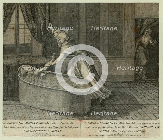 Death of Marat, c. 1793. Creator: Anonymous.