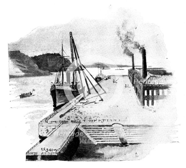 In the Dockyard, Port Arthur, 1895. Creator: Unknown.