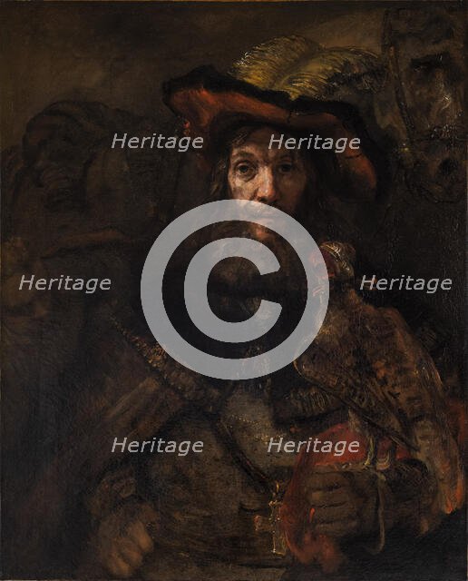 The Knight with the Falcon, 1660s. Creator: Rembrandt van Rhijn (1606-1669).