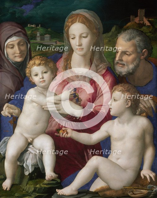 The Holy Family with Saints Anne and John the Baptist, 1546. Artist: Bronzino, Agnolo (1503-1572)