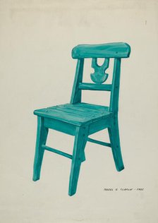 Chair, c. 1937. Creator: Majel G. Claflin.