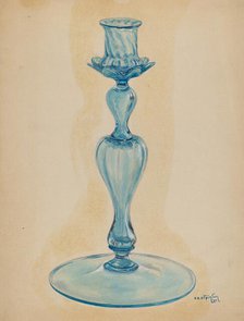 Candlestick, 1937. Creator: Ralph Atkinson.