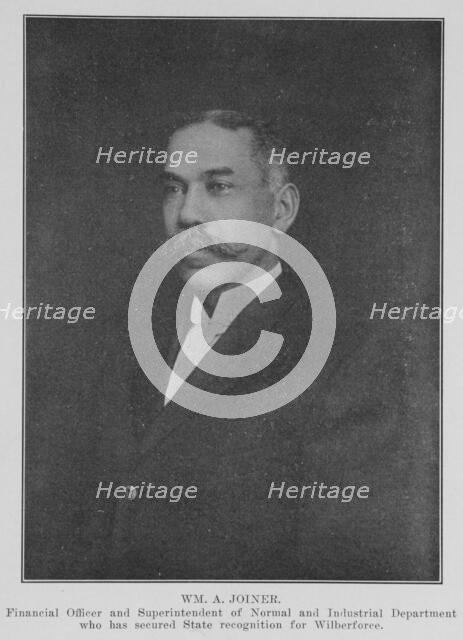 WM. A. Joiner, 1915. Creator: Unknown.