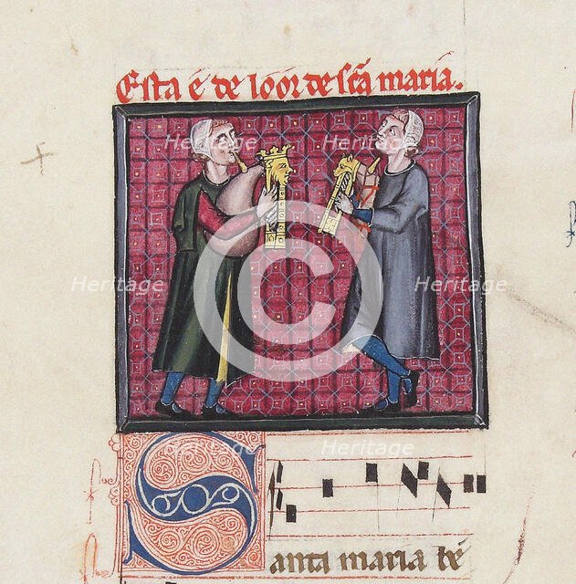 Illustration from the codex of the Cantigas de Santa Maria, c. 1280. Creator: Anonymous.