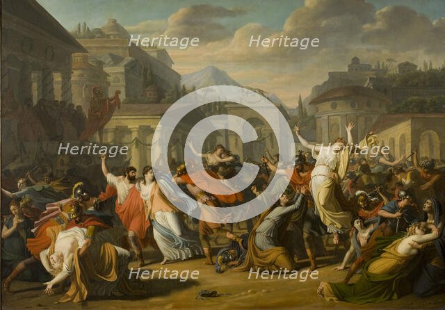 The Rape of the Sabine Women. Creator: Courteille, Nicolas, de (1768-after 1830).