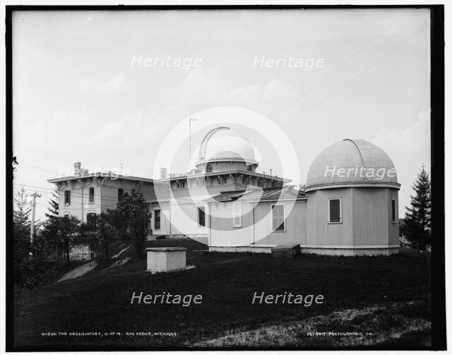 The Observatory, U. of M., Ann Arbor, Michigan, between 1890 and 1901. Creator: Unknown.