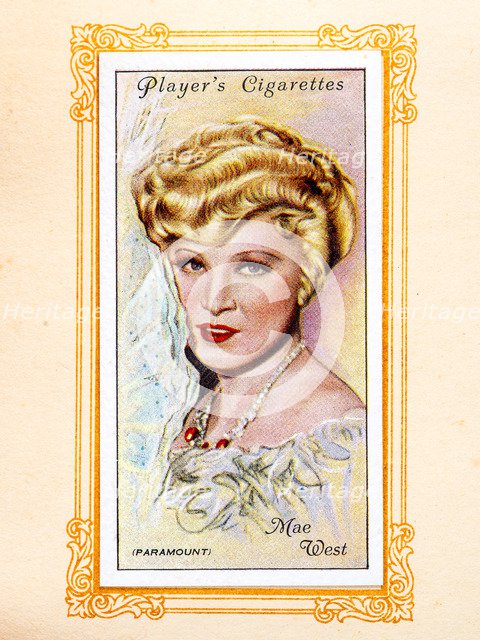 Mae West, 1934.  Artist: Unknown.