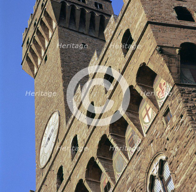 The Palazzo Vecchio, 13th century. Artist: Unknown