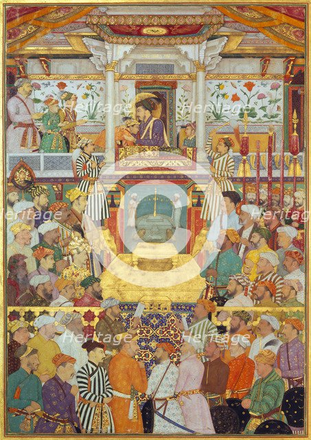 Shah-Jahan. (From: Padshahnama, or Chronicle of the King of the World), Between 1640 and 1650. Artist: Bichitr (?-ca 1660)