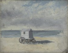 Bathing Hut on the Beach, 1876. Creator: James Ensor.