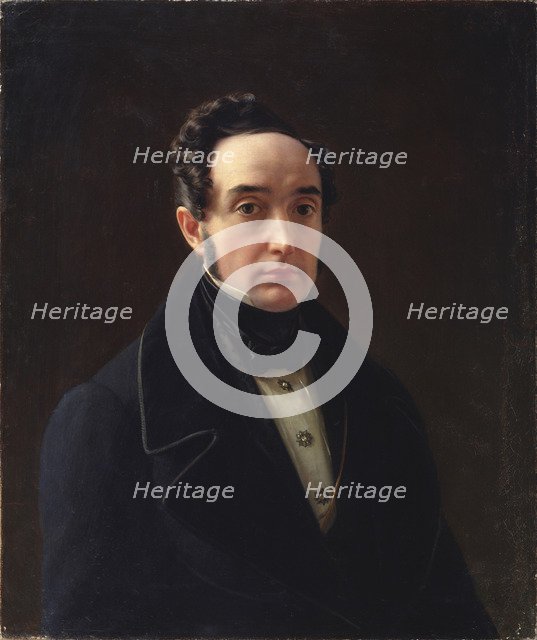 Portrait of Vladimir Ivanovich Panayev (1792-1859). Artist: Tyranov, Alexei Vasilyevich (1808-1859)