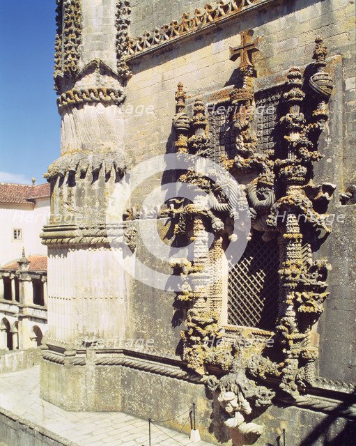 Convent of Christ in Tomar, detail of the decoration of a window.