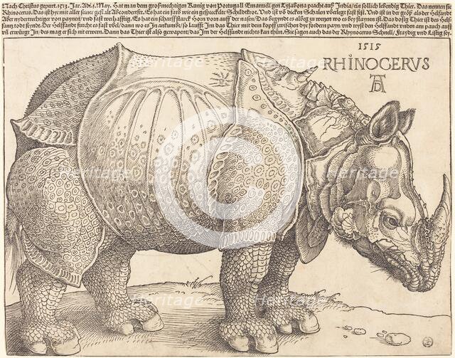 The Rhinoceros, 1515. Creator: Albrecht Durer.