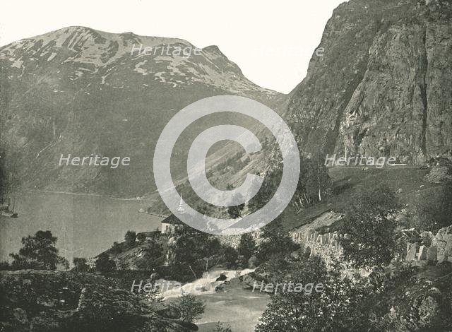 Merok, on the Geirangerfjord, Norway, 1895.  Creator: Poulton & Co.
