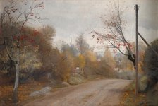 The Road at Mogenstrup, Zealand. Autumn, 1888. Creator: Laurits Andersen Ring.