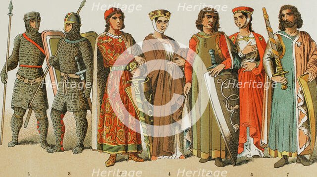 Holy Roman Empire, 1000-1100, (1884).  Creator: Unknown.