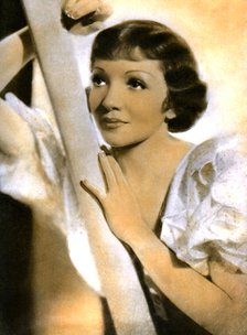 Claudette Colbert, French born American actress, 1934-1935. Artist: Unknown