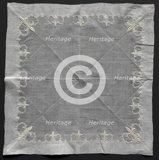 Handkerchief, 1800s. Creator: Unknown.