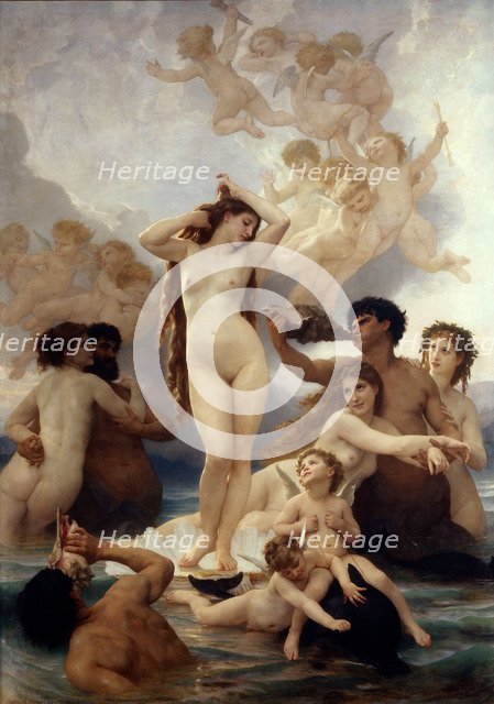 The Birth of Venus. Artist: Bouguereau, William-Adolphe (1825-1905)