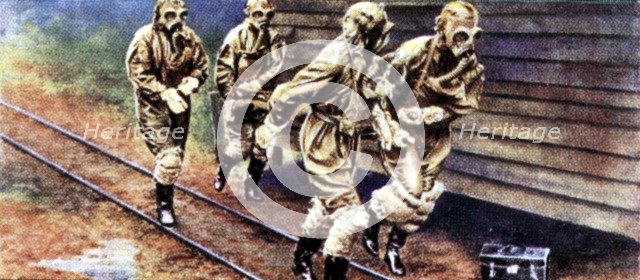 Air Raid Precautions, cigarette card, British, 1938. Artist: Unknown