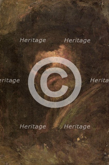 Le Tambour, tête d'homme d'après Rembrandt, 1853. Creator: Felix Francois Georges Philibert Ziem.