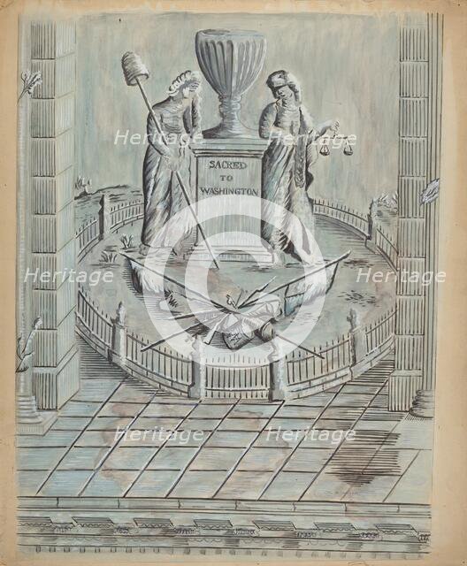 Wall Paper (Fragment), c. 1939. Creator: Charles Bowman.