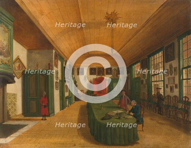 The Hall of the Artistic Society 'Kunst wordt door Arbeid verkregen' (Art is Acquired through Labor) Creator: Paulus Constantijn la Fargue.