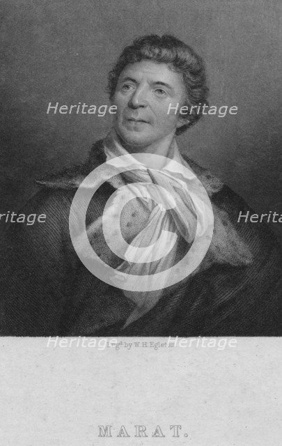 Jean-Paul Marat (1743-1793), physician, scientist and political theorist, c1830. Artist: WH Egleton.