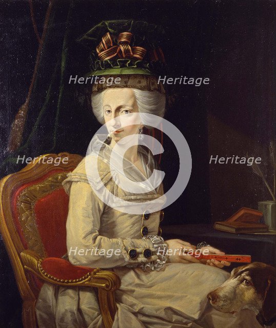 Portrait of Maria Amalia of Austria (1746-1804), Duchess of Parma. Artist: Muzzi, Domenico (1742-1812)