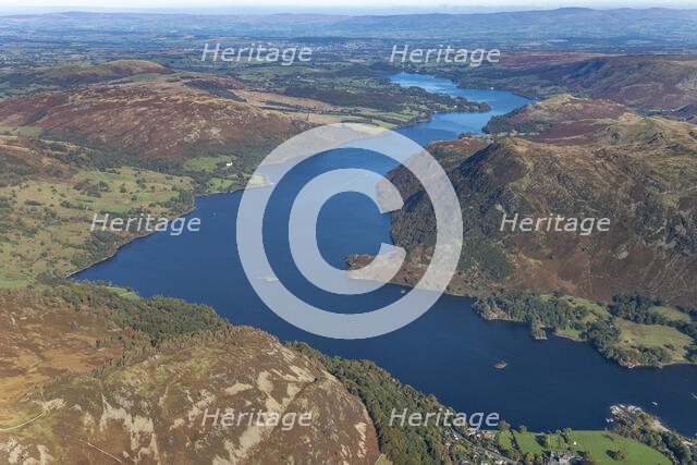 Looking north east along Ullswater, Glenridding, Cumbria, 2024. Creator: Robyn Andrews.