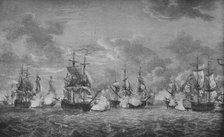 'The Battle of Cap-Français', c1760. Artist: Richard Paton.
