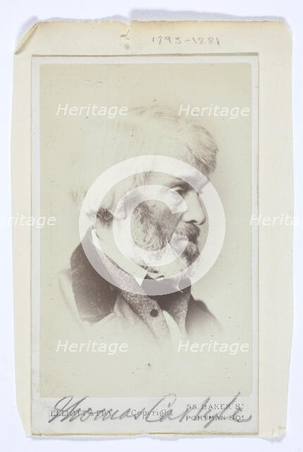 Thomas Carlyle, 1863-69. Creator: Elliott & Fry.