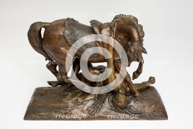 L'Amazone blessée, 1839. Creator: Jean-François-Théodore Gechter.