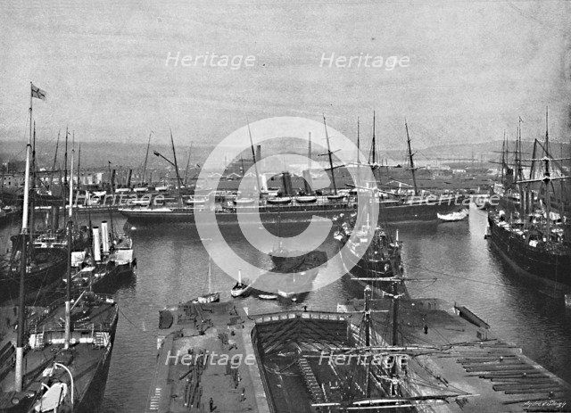 'Southampton Docks', c1896. Artist: FGO Stuart.