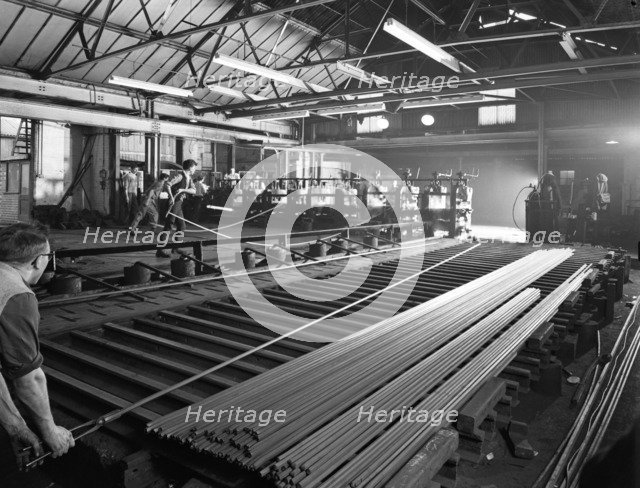 Rolling hexagonal rods, Edgar Allen Steel Foundry, Sheffield, South Yorkshire, 1962. Artist: Michael Walters