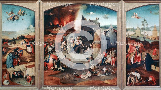 'Triptych of the Temptation of St Anthony, c1480-1516. Artist: Hieronymus Bosch