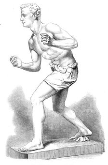 "The Wrestler," by E. B. Stephens, A.R.A., 1872. Creator: Unknown.