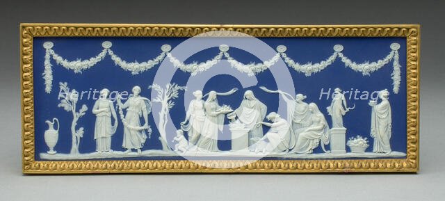 Plaque with Sacrifice to Ceres, Burslem, Possibly mid-19th century. Creator: Wedgwood.