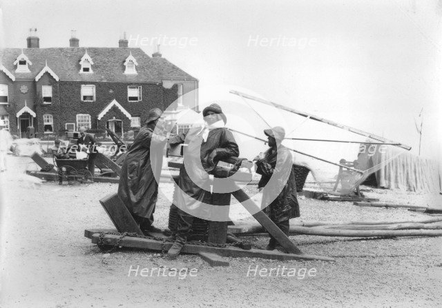 Fishermen at Deal, Kent, 1890-1910. Artist: W & Co