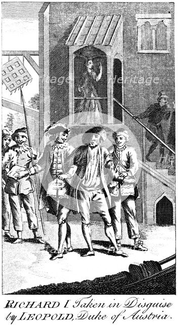 A disguised King Richard I (1157-1199) taken by Leopold, Duke of Austria. Artist: Unknown