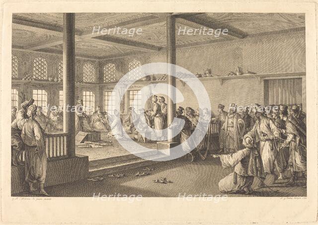 Réception de Choiseul-Gouffier chez Hassan-Tchousch-Oglou, 1780. Creator: Antoine Jean Duclos.