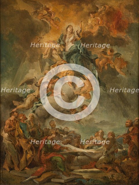 The Assumption of the Virgin, early-mid 18th century. Creator: Carlo Innocenzo Carlone.