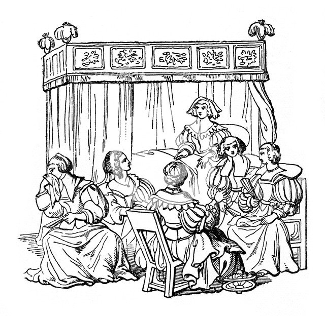 A bedroom party, 1631, (1910). Artist: Unknown